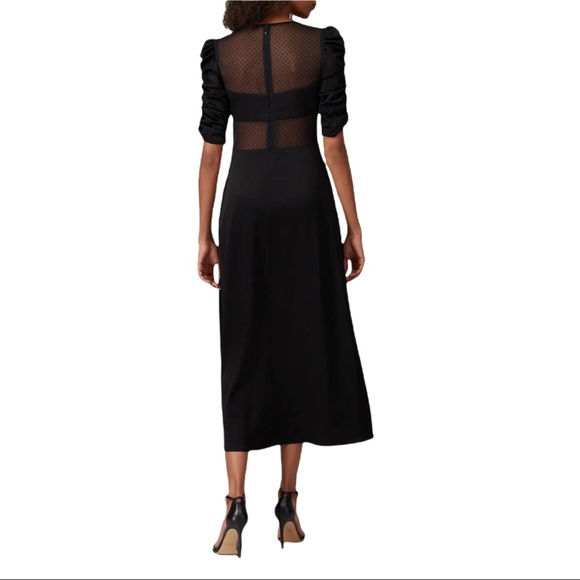 ABS Allen Schwartz Dresses Allen Schwartz Joanna Satin Mesh Cutout